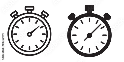 Black stopwatch silhouette	