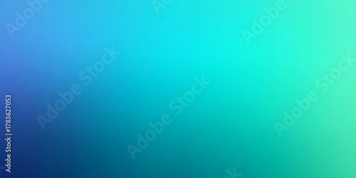 Abstract gradient background with smooth transition from deep blue to vibrant turquoise and light green
