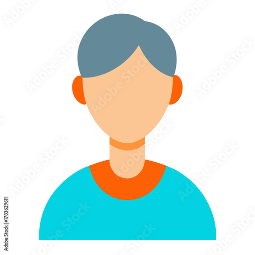 man in a shirt vector illustration