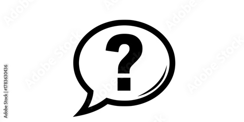 Question Mark in Bubble Icon Vector. question icon vector
