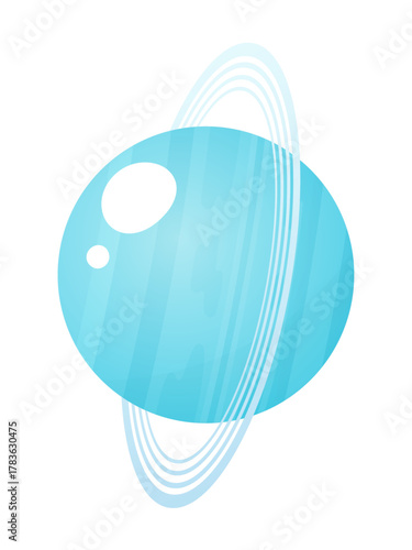 かわいい天王星のイラスト