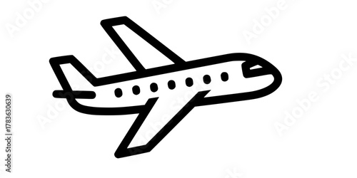 Airplane icon. Plane symbol. Air plane icon vector illustration
