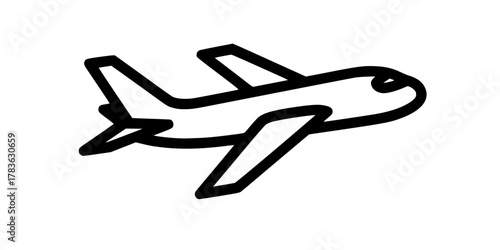 Airplane icon. Plane symbol. Air plane icon vector illustration
