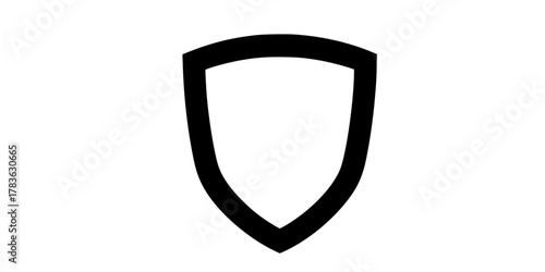 Shield icon vector. shield symbol icon
