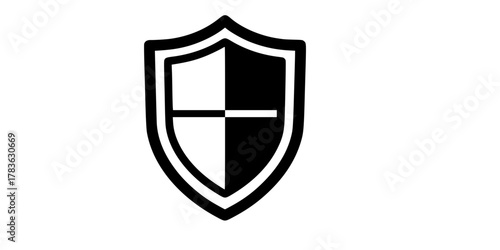 Shield icon vector. shield symbol icon
