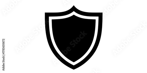 Shield icon vector. shield symbol icon
