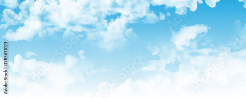 Blue sky and White cloud.