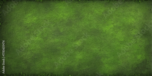 Grungy green background texture of old paper with a blank vintage retro border and copy space