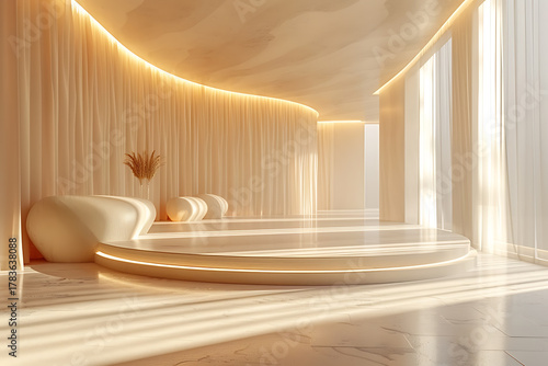 光と影が織りなすミニマルインテリア モダンな室内デザイン