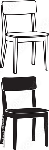Elegant chair drawings showcase modern furniture design and seating arrangements clearly