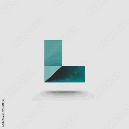 This image features an abstract geometric logo design with a soft gradient color scheme, representing modernity and creativity in a sleek, minimalist style.
