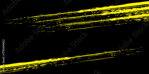 Abstract black and yellow grunge texture background. Vector illustration eps10.