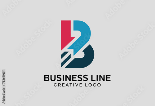 This logo features a creatively abstract design with a blend of colors, symbolizing innovation and professionalism for a modern business approach in branding.