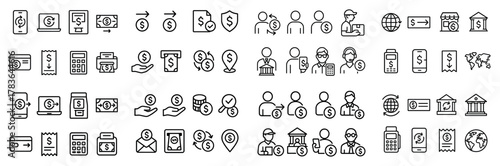 Finance and banking icons collection