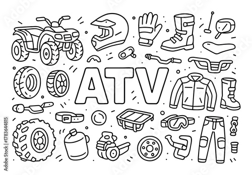 ATV Gear Doodle