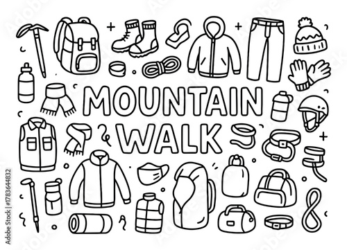 Mountain Gear Doodle