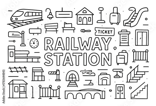 Railway Station Icons