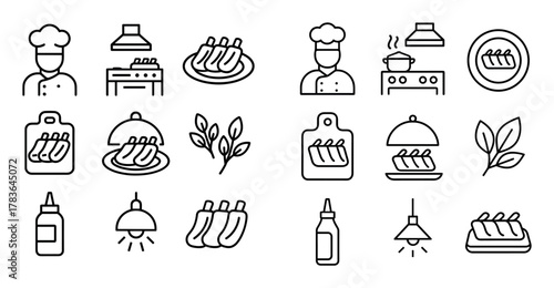 Minimalist Rib Icons
