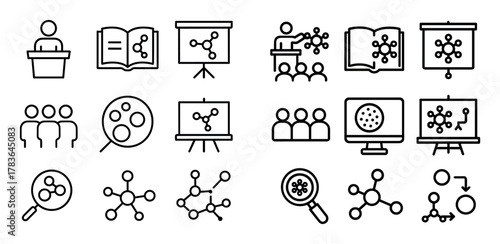 Nanotechnology Icon Grid