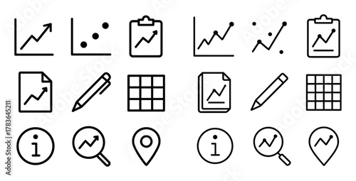 Graph Icon Set