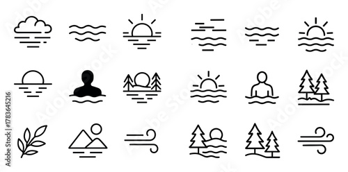 Serene Lake Icons