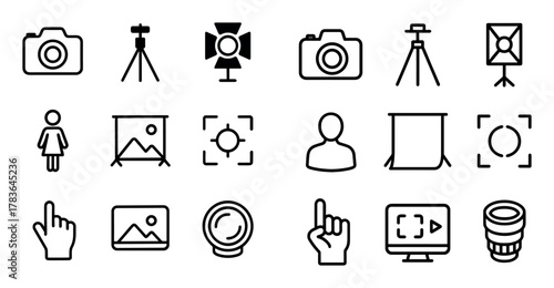 Minimalist Photography Icons