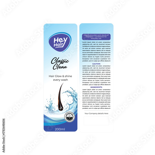 shampoo packaging design 
