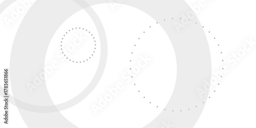 Abstract white geometric overlapping circle background with shadow. abstract dotted wave background. hand drawn dotted path route line isolated.  