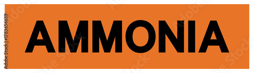 Ammonia Symbol Sign, Vector Illustration, Isolate On White Background, Label.EPS10