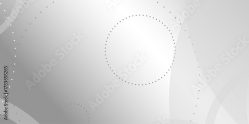 Abstract white geometric overlapping circle background with shadow. abstract dotted wave background. hand drawn dotted path route line isolated.  