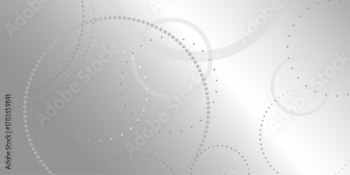 Abstract white geometric overlapping circle background with shadow. abstract dotted wave background. hand drawn dotted path route line isolated.  