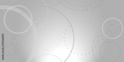 Abstract white geometric overlapping circle background with shadow. abstract dotted wave background. hand drawn dotted path route line isolated.  