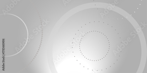 Abstract white geometric overlapping circle background with shadow. abstract dotted wave background. hand drawn dotted path route line isolated.  