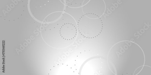 Abstract white geometric overlapping circle background with shadow. abstract dotted wave background. hand drawn dotted path route line isolated.  