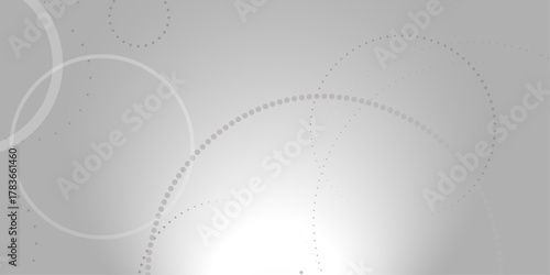 Abstract white geometric overlapping circle background with shadow. abstract dotted wave background. hand drawn dotted path route line isolated.  