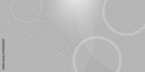 Abstract white geometric overlapping circle background with shadow. abstract dotted wave background. hand drawn dotted path route line isolated.  