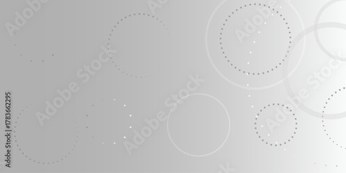 Abstract white geometric overlapping circle background with shadow. abstract dotted wave background. hand drawn dotted path route line isolated.  