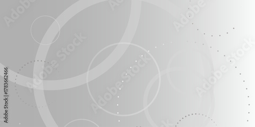 Abstract white geometric overlapping circle background with shadow. abstract dotted wave background. hand drawn dotted path route line isolated.  