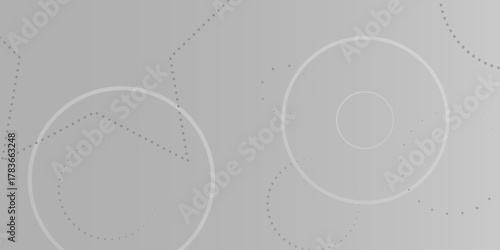 Abstract white geometric overlapping circle background with shadow. abstract dotted wave background. hand drawn dotted path route line isolated.  