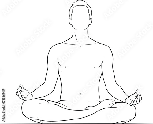 Meditation, yoga, mindfulness, inner peace, spiritual balance, calm posture, wellness, serenity, cross-legged pose, mudra, relaxation, zen, harmony, tranquility, breathing, self-care, mental clarity