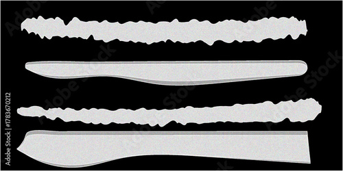 Ripped paper torn edges vector illustration. Realistic torn paper texture background. 
