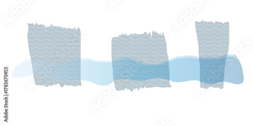 Ripped paper torn edges vector illustration. Realistic torn paper texture background. 
