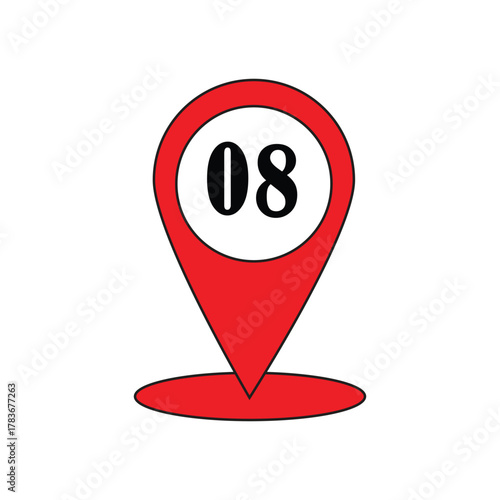 house location sign number 08