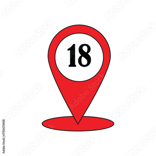 house location sign number 18