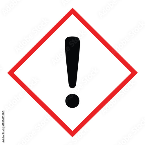 Hazard symbol warning sign