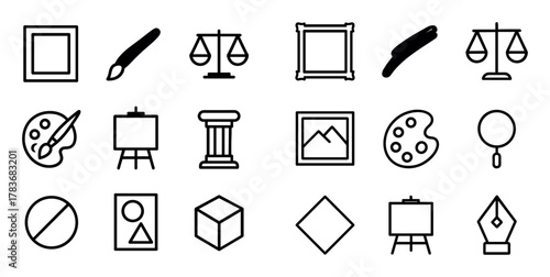 Minimalist Art Icons