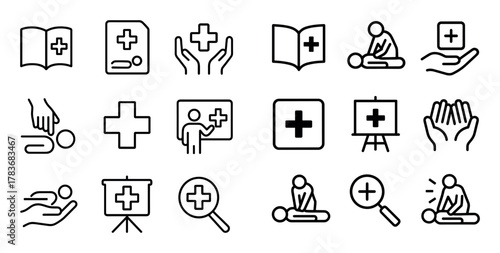 Minimal First Aid Icons