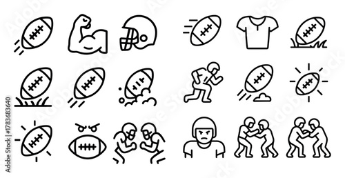 Minimalist Football Icons