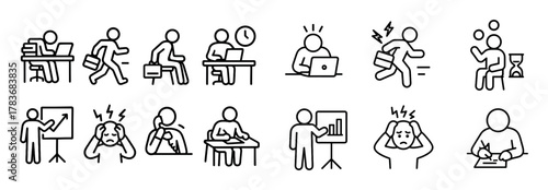 Minimalist Stress Icons