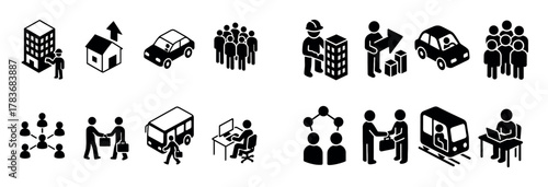Urban Icons Isometric Set